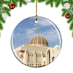 Grand Mosque Muscat Oman Christmas Ornament