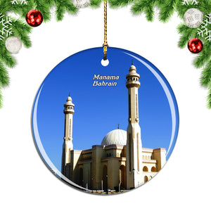 Great Mosque Manama Bahrain Christmas Ornament