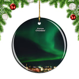 Greenland Aurora Denmark Christmas Ornament