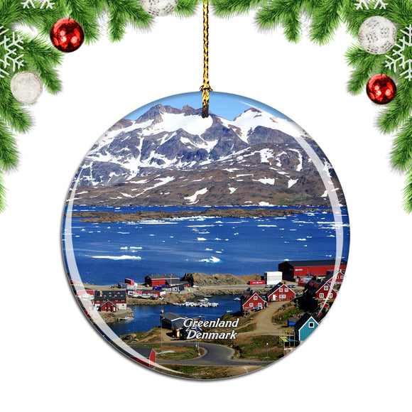 Greenland Denmark Christmas Ornament