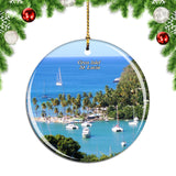 Gros Islet St. Lucia Christmas Ornament