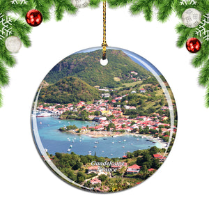 Guadeloupe France Christmas Ornament