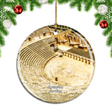 Roman Amphitheater Amman Jordan Christmas Ornament