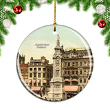 Holland Dam Square Amsterdam Christmas Ornament