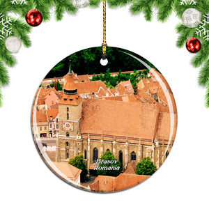 Black Church Brasov Romania Christmas Ornament