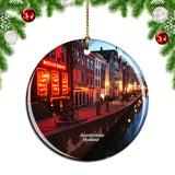 Holland Red Light District Amsterdam Christmas Ornament