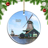 Holland Windmill De Adriaan Haarlem Christmas Ornament