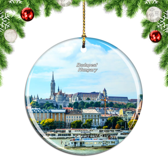 Hungary Castle Hill Budapest Christmas Ornament