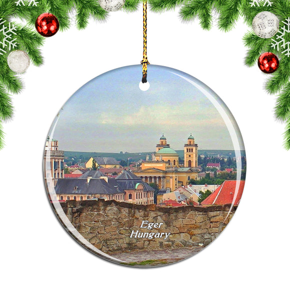 Hungary Eger Castle Christmas Ornament