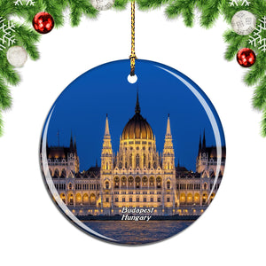 Hungary Hungarian Parliament Building Budapest Christmas Ornament