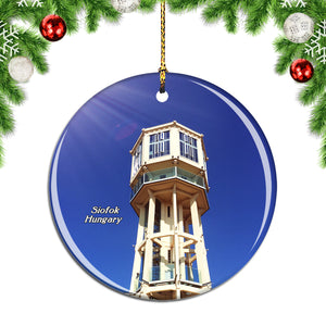 Hungary Siofok Water Tower Christmas Ornament