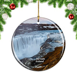 Iceland Dettifoss Myvatn Christmas Ornament