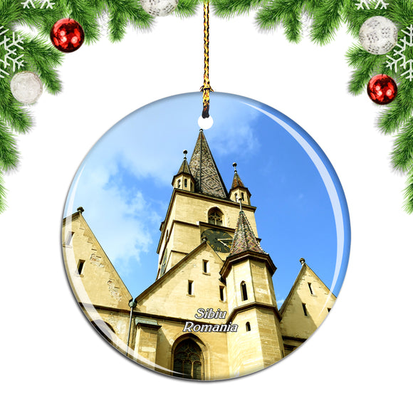 Sibiu Romania Christmas Ornament