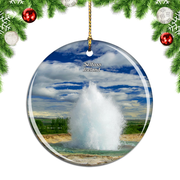 Iceland Selfoss Christmas Ornament