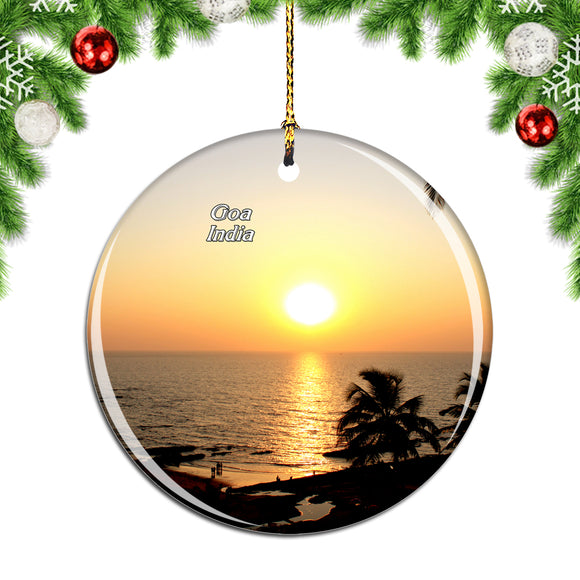 India Agonda Beach Goa Christmas Ornament