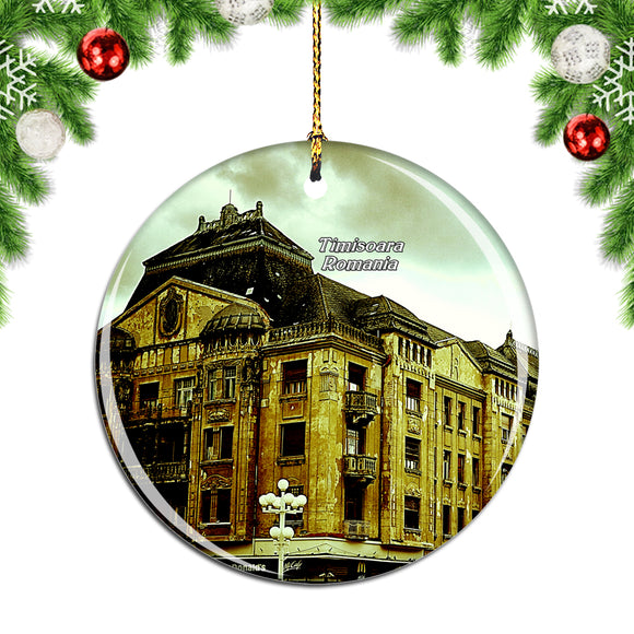 Timisoara Romania Christmas Ornament