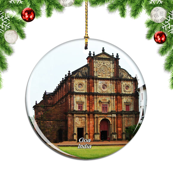 India Basilica of Bom Jesus Panaji Goa Christmas Ornament