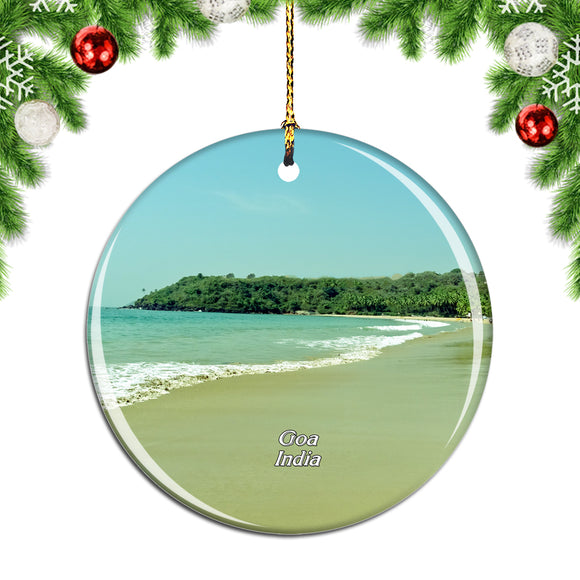 India Beach Anjuna Goa Christmas Ornament