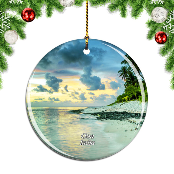 India Candolim Beach Goa Christmas Ornament