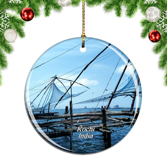 India Chinese Fishing Nets Kochi Christmas Ornament