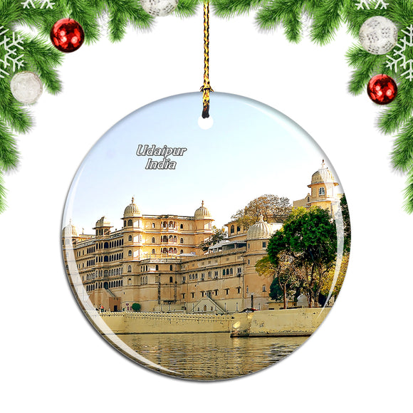 India City Palace Udaipur Christmas Ornament