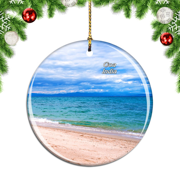 India Colva Beach Goa Christmas Ornament