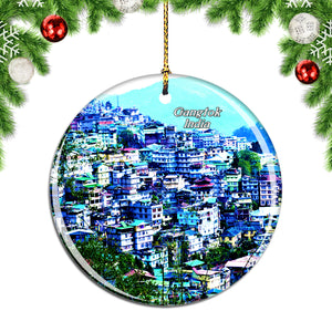 India Gangtok Christmas Ornament