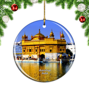 India Golden Temple Amritsar Christmas Ornament