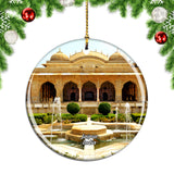 India Hall of Mirrors Amber Fort Jaipur Christmas Ornament