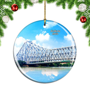 India Howrah Bridge Kolkata Christmas Ornament