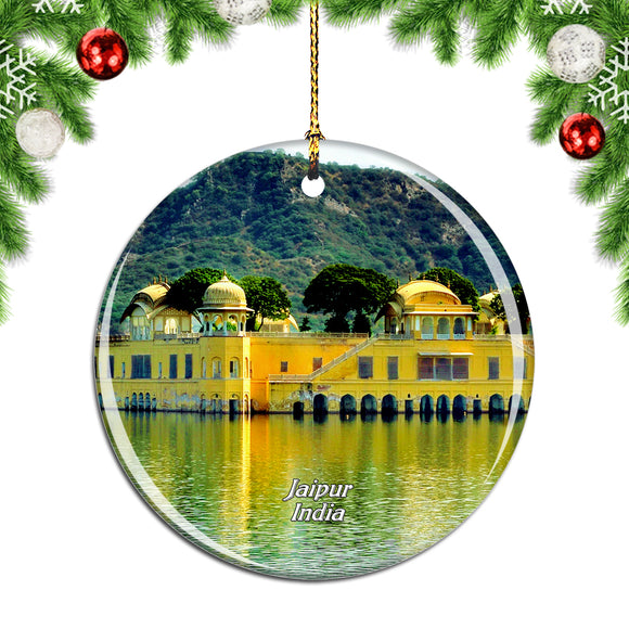 India Jal Mahal Jaipur Christmas Ornament