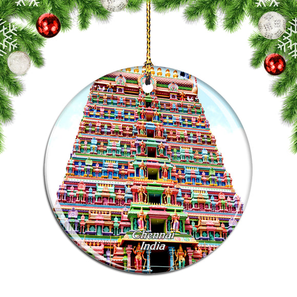 India Kapaleeshwarar Temple Chennai Christmas Ornament