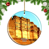 India Mehrangarh Fort Jodhpur Christmas Ornament