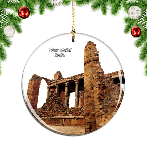 India Qutub Minar New Delhi Christmas Ornament