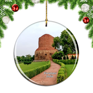 India Sarnath Varanasi Christmas Ornament