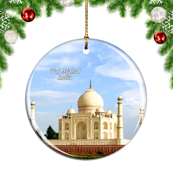 India Taj Mahal Agra Christmas Ornament