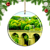 Alzette Valley Luxembourg Christmas Ornament