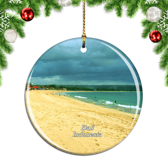 Indonesia Jimbaran Beach Bali Christmas Ornament