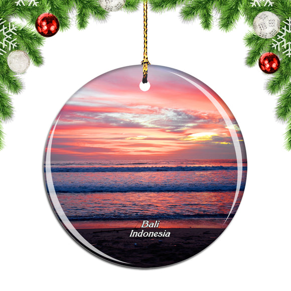 Indonesia Legian Beach Bali Christmas Ornament