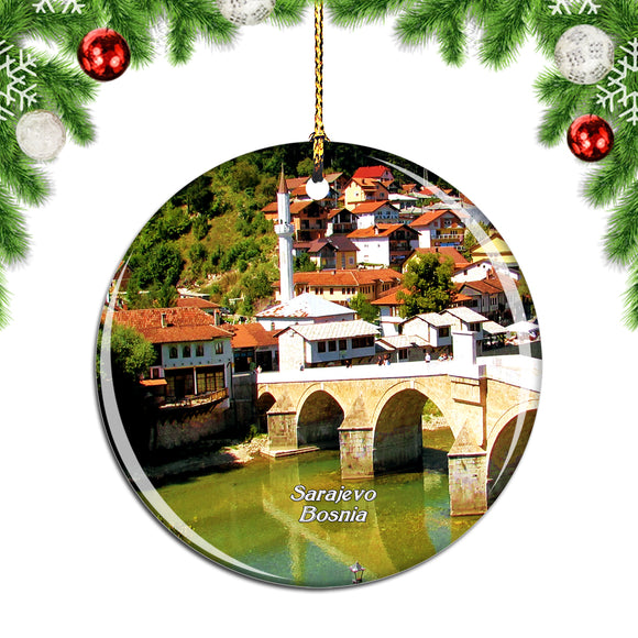 Latin Bridge Latin Bridge Bosnia Christmas Ornament