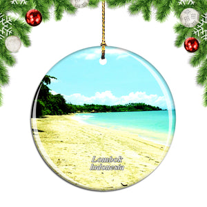 Indonesia Senggigi Beach Lombok Christmas Ornament