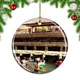 Indonesia Tirta Empul Temple Bali Christmas Ornament