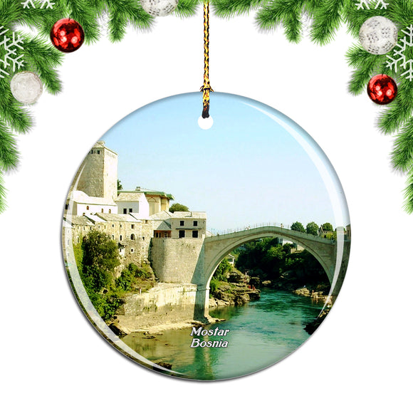 Old Bridge Mostar Bosnia Christmas Ornament