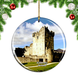 Ireland Ross Castle Killarney Christmas Ornament