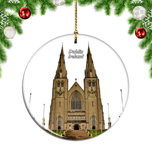 Ireland St. Patrick's Cathedral Dublin Christmas Ornament