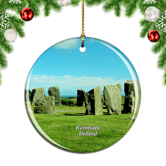 Ireland Stone Circle Kenmare Christmas Ornament