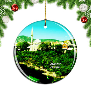 Mostar Bosnia Christmas Ornament