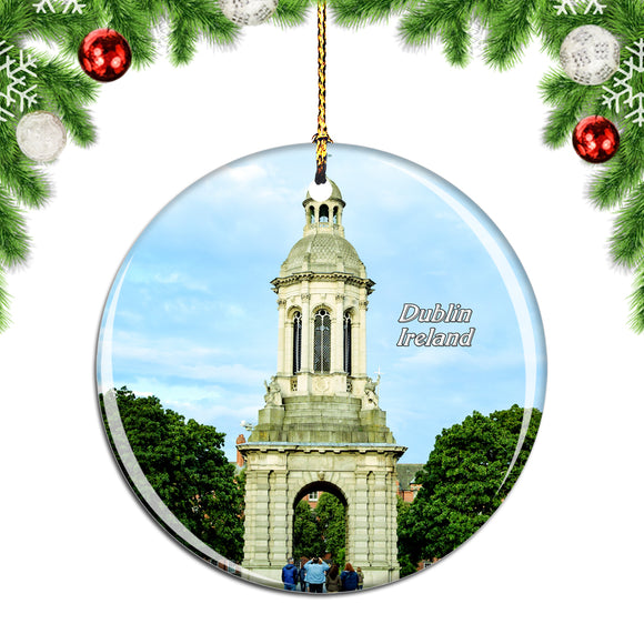 Ireland Trinity College Dublin Christmas Ornament