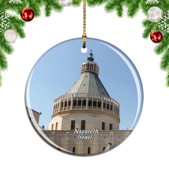 Israel Israel Basilica of the Annunciation Nazareth Christmas Ornament