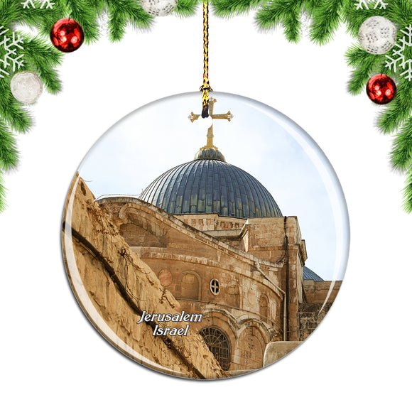 Israel Israel Church of the Holy Sepulchre Jerusalem Christmas Ornament